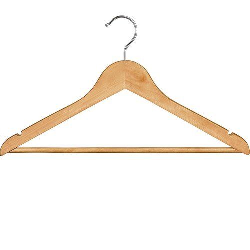 Natural Wooden Cloth Hanger, For Hanging Clothes Has A Sleek, 