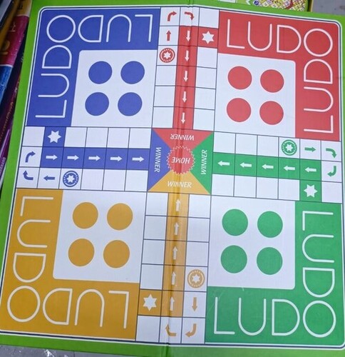 Premium Quality Dust And Water Resistant Ludo Board Game For Indoor Games Designed For: Children