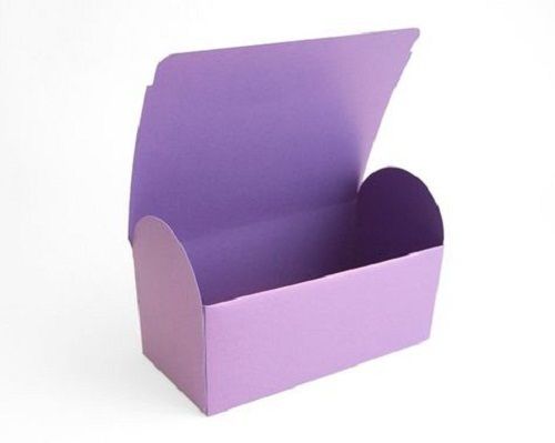 Recycled Eco Friendly Plain Pattern Purple Carton Box For Packing