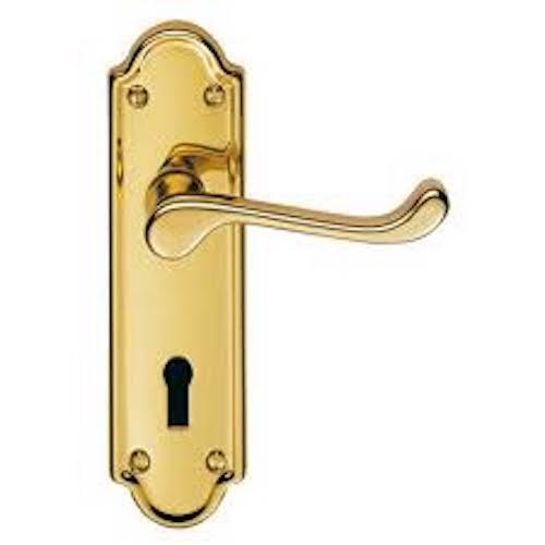 Steel Light Yellow Color Door Handle, 300Gm Weight For Home And Office Use