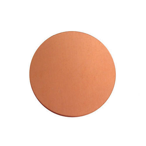 Brown 5-10 Mm Thickness Flat Surface And Electrical Conductivity Copper Circle Blank