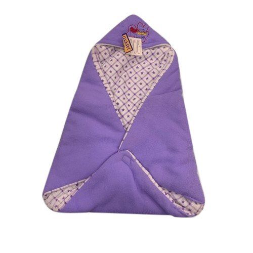 Smooth Texture Tear Resistance Light Weight Skin Friendly Purple Printed Baby Hooded Towel