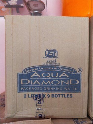 Healthy And Fresh Aqua Diamond Packaged Drinking Water Capacity 2 Liter Pack Of 9 Bottle 