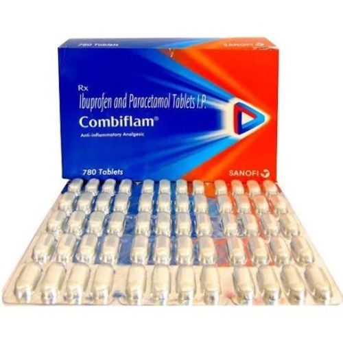 Ibuprofen And Paracetamol Combiflam Tablets, Pack Of 780 Tablets