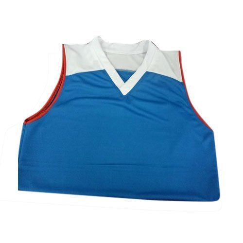 Plain V-neck Sleeveless Good Quality Regular Polyester Sports Wear T Shirt For Men