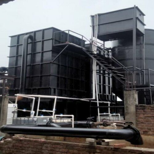 Black Prefabricated Installation Carbon Steel Made 100 Kld Effluent Treatment Plant