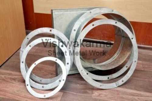 Silver Solid Strong Long Lasting Durable Ms Round Ducting Flanges