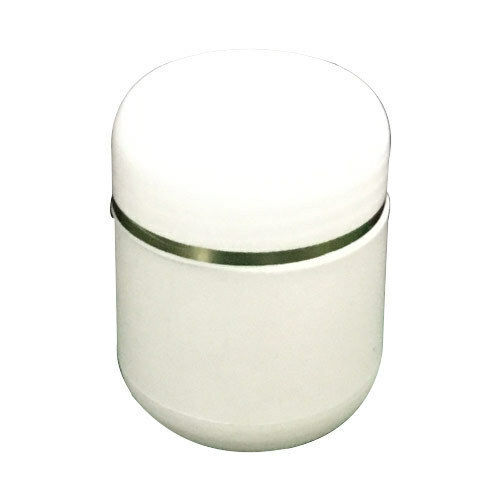  100 ग्राम उत्कृष्ट गुणवत्ता वाला सफेद रंग का प्लास्टिक फेस क्रीम जार 