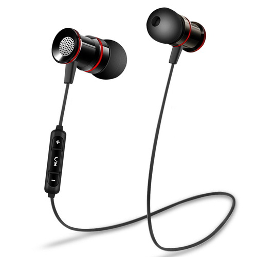 Abs Black And Comfortable Wear Super Sound Quality Wireless Bluetooth Headset - Aluminium Body, 4x2 OLED Display , Rotatable Design, Powerful Mic