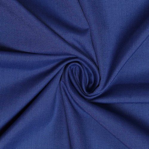 Plain Anti Shrink Easy To Clean Eco Friendly Lightweight Dyed Navy Blue Cotton Fabric