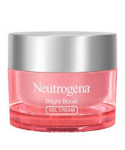 Cleansed Face And Neck Neutrogena Bright Boost Gel Cream For Girl, 50mg