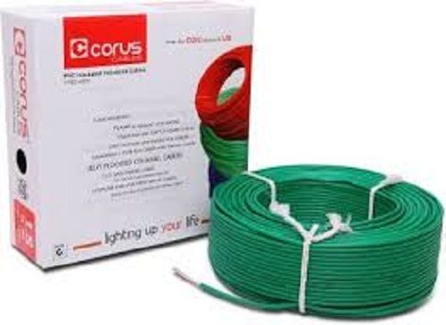 High Current Carrying Capacity Mint Green Pvc Electrical Wire For Domestic Use
