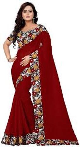 Indian Traditional Wear Stylish And Comfortable Polyster Printed Designer Saree