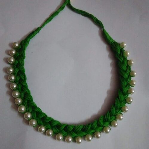 Bicolour Cambodian Silk Thread Necklace in Mandalay | neckcraft