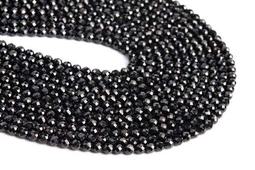 Moissanite Black Beads 7mm Loose Moissanite Beads