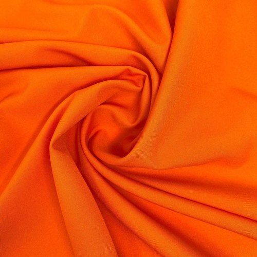 100%Cotton Resistance Against Shrinkage Easy To Clean Colorfastness Orange Plain Cotton Fabric