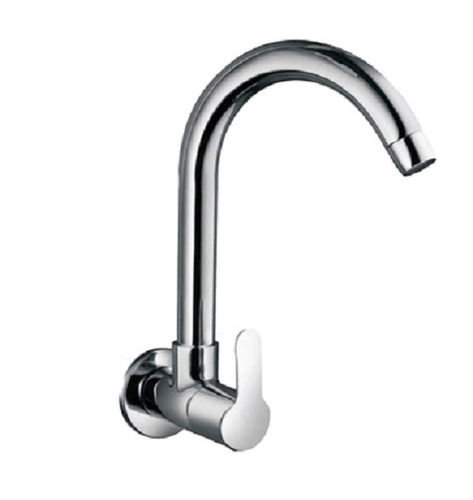 Silver Stainless Steel Swan Neck Water Tap For Kitchen And Bathroom
