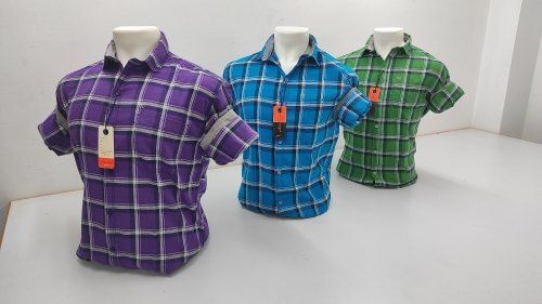 Stylish Trendy Fancy Checks Cotton Men Shirt For Party And Regulars Wear Age Group: 20-30