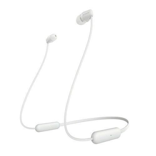 White Wi-C200 Wireless In-Ear Bluetooth Headset With Mic 