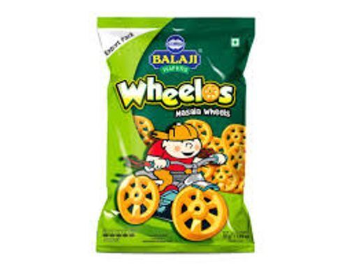 Wheat Flour Children'S Favourite Fried Salted And Little Spicy Balaji Namkeen Wheelos Masala Wheels