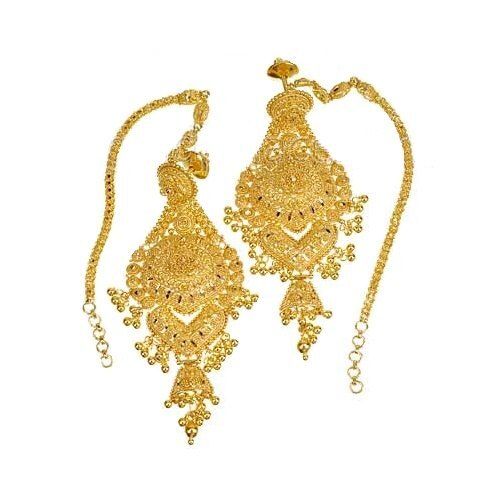 Stylish Smooth Finish Trendy New Look Fashionable Pure Gold Earrings at  Best Price in Tarn Taran  Jewellers