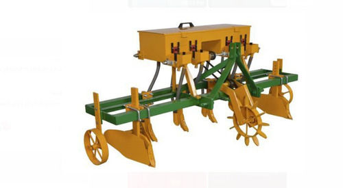Yellow And Green Seed Drill Machine Mild Steel Material 27hp Power Farm Cultivator Type For Agricultural