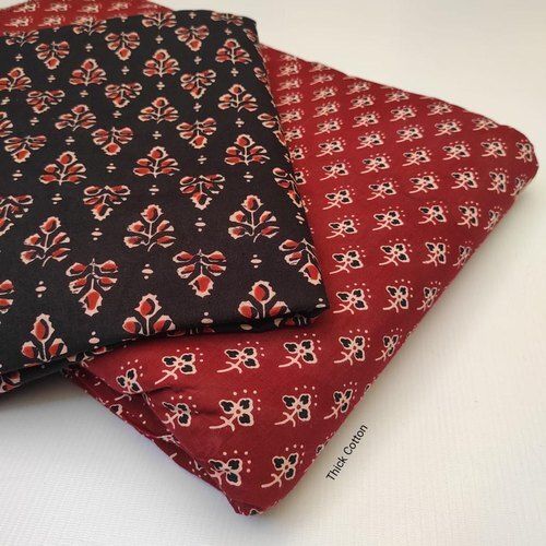 Sun-Resistant  Black And Red Colored Jacquard Fabric Style Printed Thick Cotton Fabric 