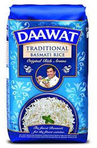 खाना पकाने के लिए ताजा प्राकृतिक और शुद्ध स्वच्छ रूप से पैक किया हुआ लंबे दाने वाला सफेद बासमती चावल 