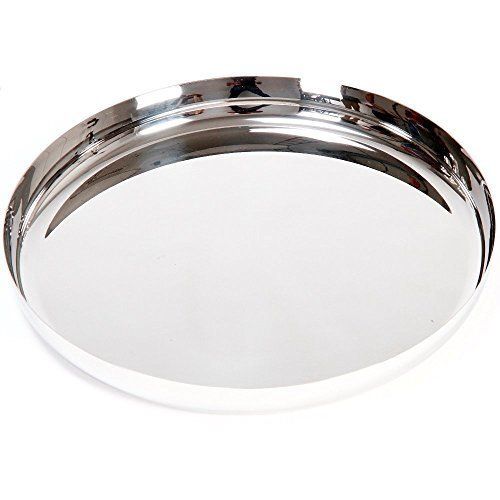 Silver  High Quality Safety And Durability Heavy Gauge Stainless Steel Dinner Plate 