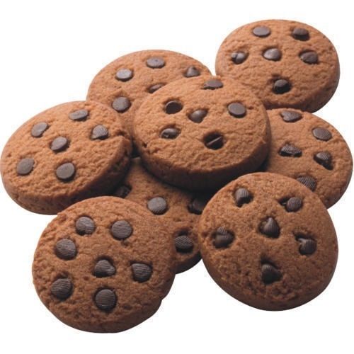Brown Round Crispy And Crunchy Healthiest Chocolate Chip Cookie For Snack