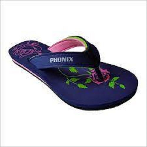 Multicolor Comfortable Stylish Purple Printed Ladies Slipper For Causal And Office Wear 