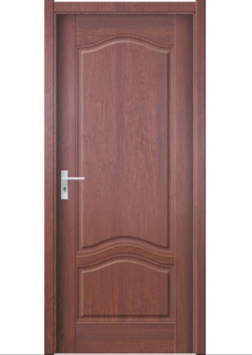 Cherry Wood Entry Door - 7-8 Feet Brown Matte Finish | Eco-Friendly Termite Resistant Simple Design Indoor/Outdoor Functionality Right Handle Position