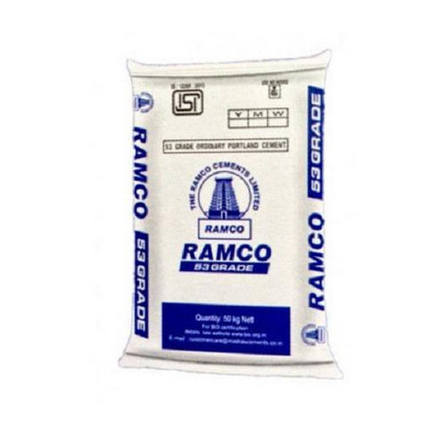 Grey Eco Friendly And Weather Resistance Grade 53 Strong Construction Ramco Cement