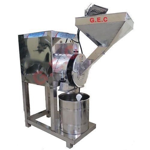 Electric 2 And 3 Phase Stainless Steel Body Dry Grinder For Rice, Wheat, Turmeric
