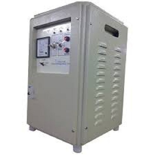 Gray Color Servo Voltage Stabilizer - 45.7cm, 60kg | Constant Voltage & Constant Current Modes, 310-480V Input, Single Phase, Ambient Temp 0-45°C, High Efficiency