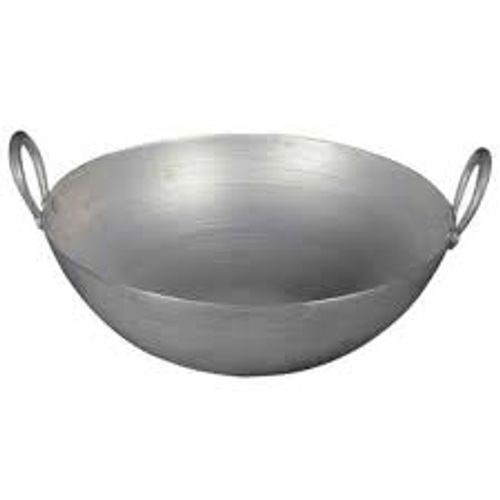 Aluminum Alloy Pure Aluminium Regular Karahi Cooking Wok Kadai Capacity ,1.000 Litre