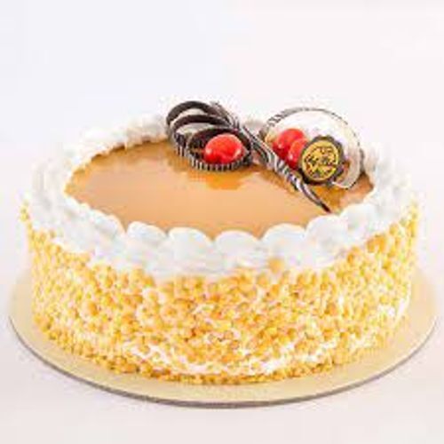 Round Shape Tasty Flavor Delicious Sweet Original Butterscotch Cake Additional Ingredient: Flour