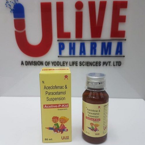 ACELIVE-P-KID Aceclofenac And Paracetamol Pediatric Oral Suspension, 60ML