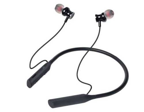 Black Lightweight Premium Looks Neckband In Ear Headphone Bluetooth Headset