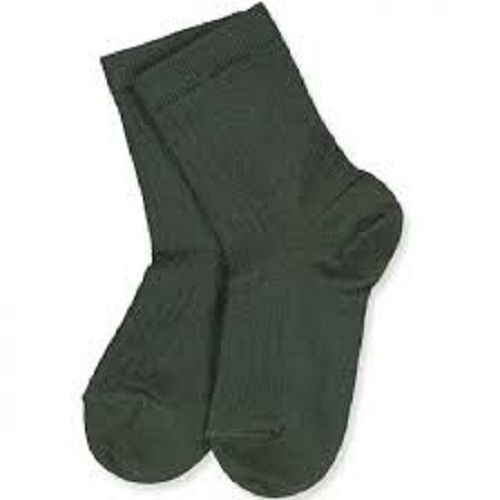 Mens Skin-friendly Regular Fit Ankle Length Green Color And Army Socks