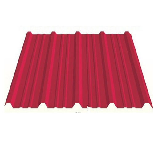 Red Aluminum Strong Roofing Sheet Made With 100 Percent Waterproof Material Length: 1500 Mm To 6500 Mm Millimeter (Mm)