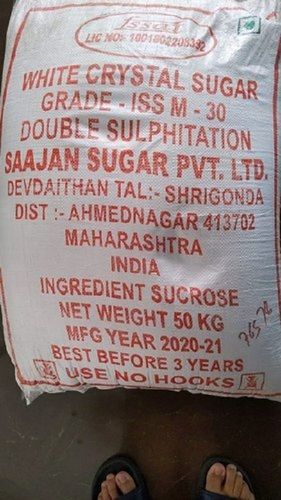 Sajjan Natural Double Sulphitation White Sugar With Sweet Delicious Flavor Solid