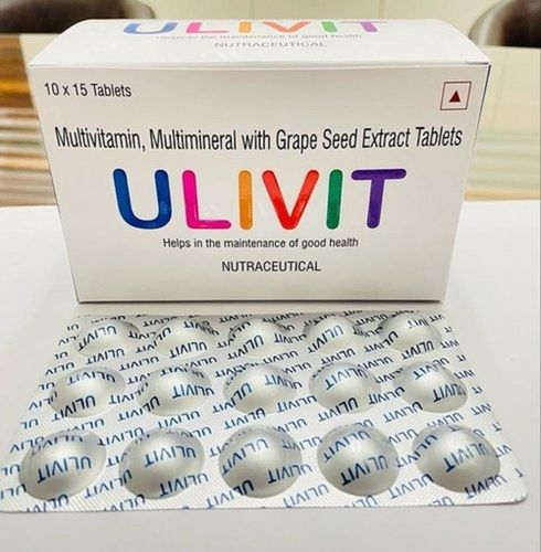 Ulivit Multivitamin, Multimineral With Grape Seed Extract Tablet, 10x15 Alu Alu Pack