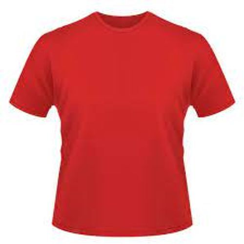 पुरुषों के लिए भूरे रंग की आरामदायक और स्टाइलिश कॉटन फ़ैब्रिक गोल नेक टी-शर्ट