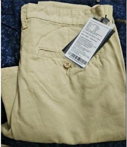 Yellow Grey Color Full Length Highly Breathable Mens Pants Stylish Designer Affordable Vesatile