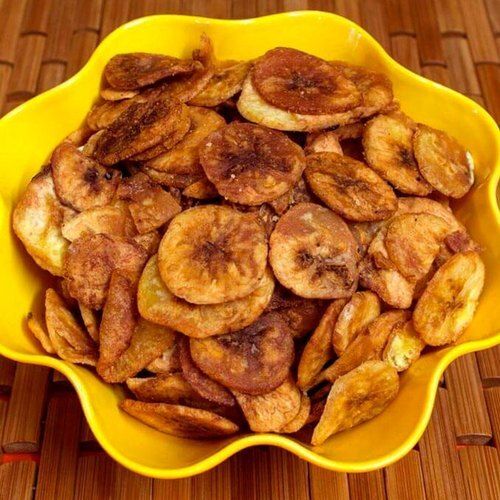 Healthy And Tasty Delicious Round Shaped Brown Sweet Healthy Crunchiness Rich Banana Chips