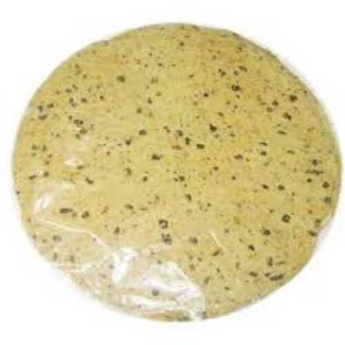 Natural Rich Delicious Taste Round Plain Light Yellow Masala Papad Size: Standard