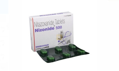 Nizonide 500, Nitazoxanide Tablet, Pack Of 1X6 Tablets, For Treat Diarrhoea General Medicines