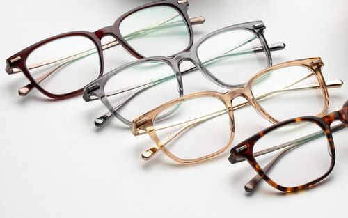 Glass Plain Square And Round Shape Optical Frames For Men And Women