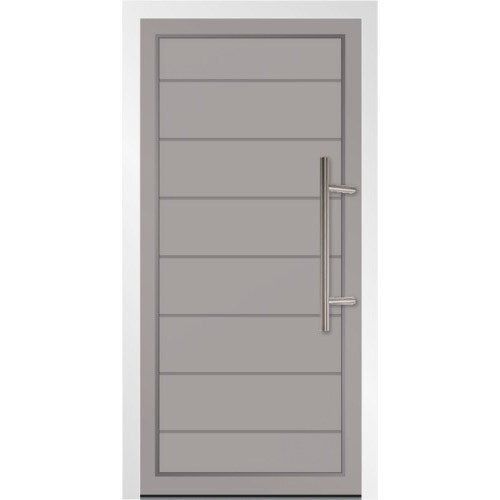 Water Resistant Durable Easy To Install Attractive Commercial Purpose Hinged Silver Aluminum Door